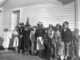 kids in Halloween costumes in 1950s