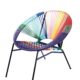 Trina Turk pride month tres rainbows chair