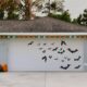 magnetic bats on garage door