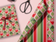 Diamonds Retro Holiday Double Sided Wrapping Paper